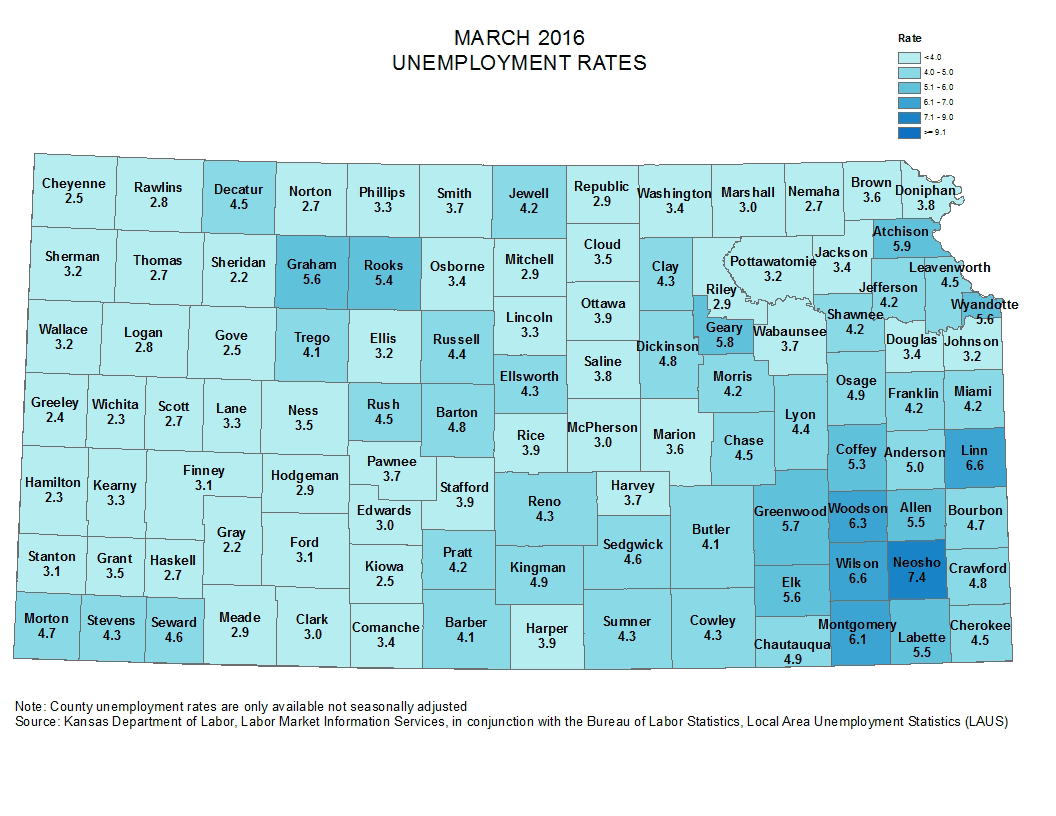 March 2016 Unemployment Rates