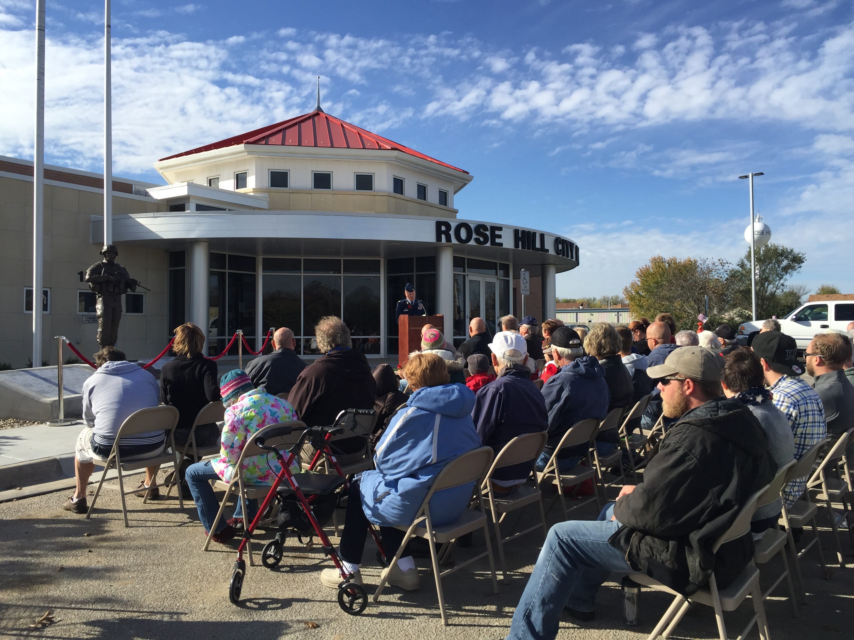 Veterans Day Memorial at Rose Hill City Hall
